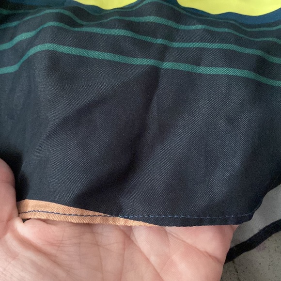 ❌SOLD❌Apiece Apart Off the Shoulder Ruffle Sleeve Striped Blouse💙💚💙 - Picture 7 of 9